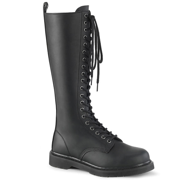 demonia Bolt-400 Black Vegan Leather