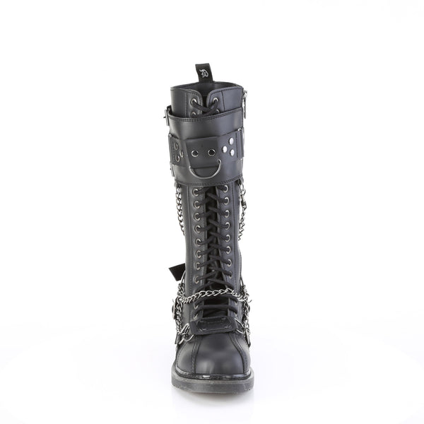 Demonia Bolt-415 Black Vegan Leather