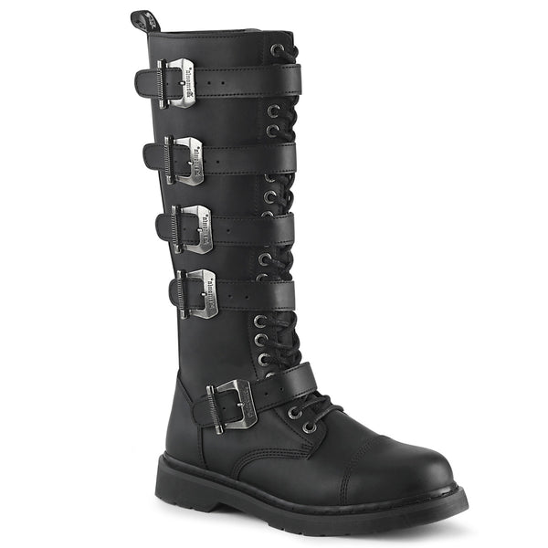 demonia Bolt-425 Black Vegan Leather