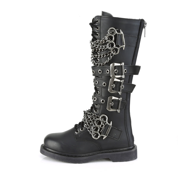 Demonia Bolt-450 Black Vegan Leather