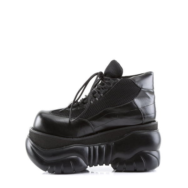 Demonia Boxer-01 Black Vegan Leather