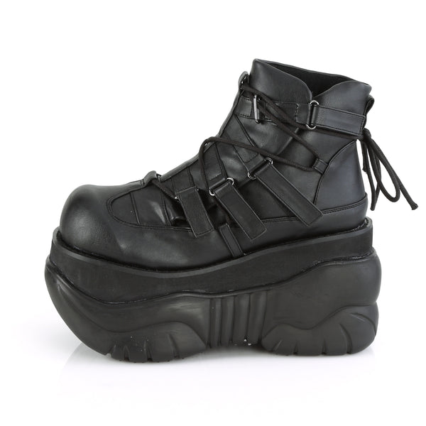 Demonia Boxer-13 Black Vegan Leather