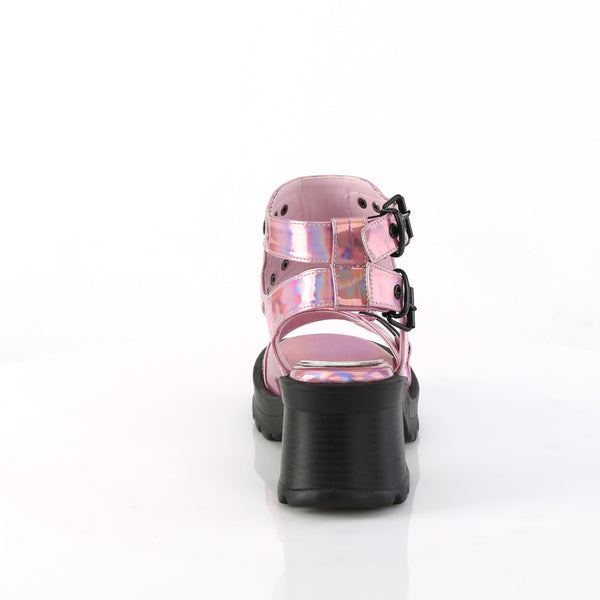 Demonia Bratty-07 Pink Holo Patent