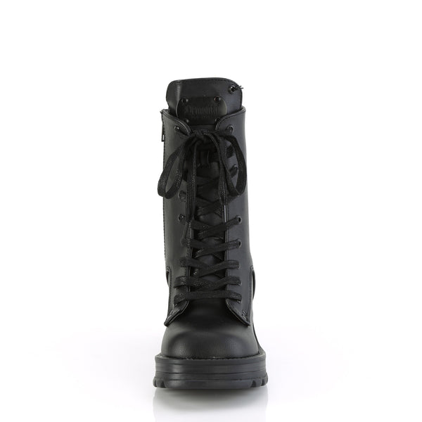 Demonia Bratty-50 Black Vegan Leather