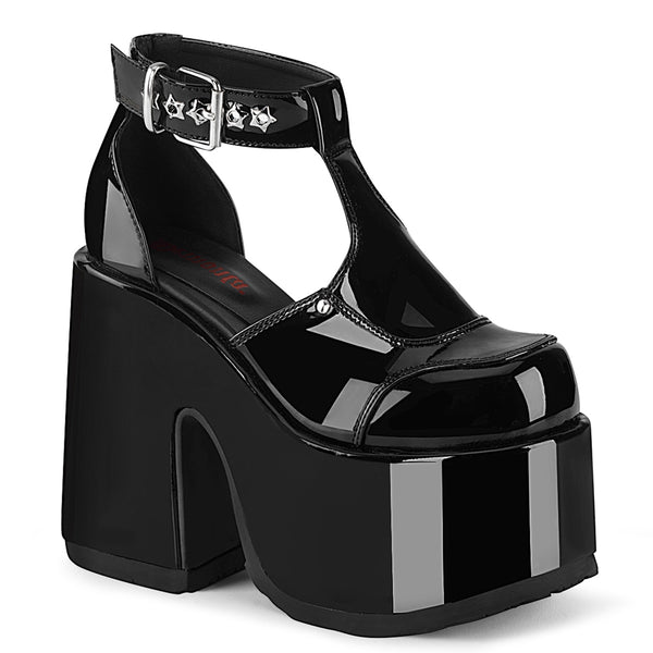 demonia Camel-103 Black Patent