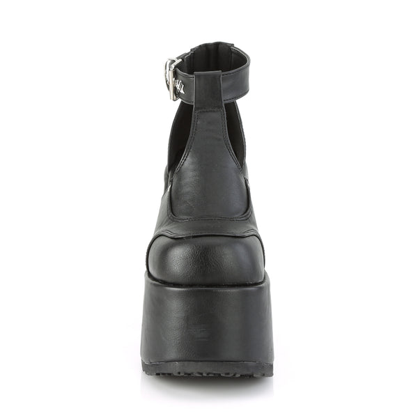 Demonia Camel-103 Black Vegan Leather