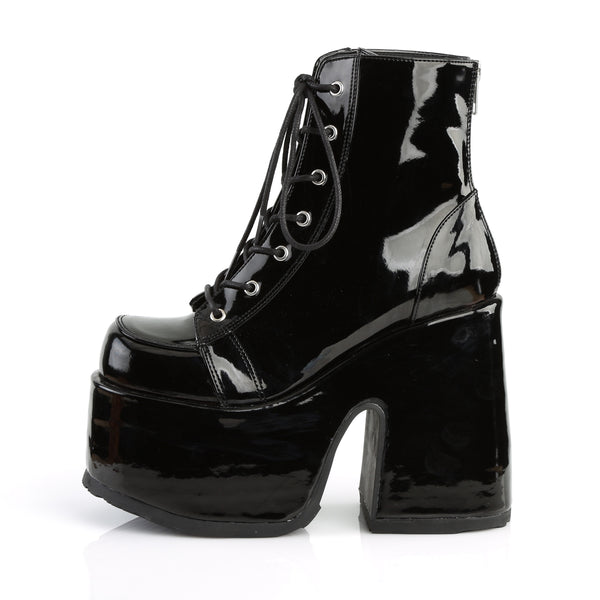 Demonia Camel-203 Black Patent