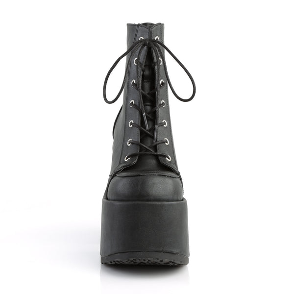 Demonia Camel-203 Black Vegan Leather