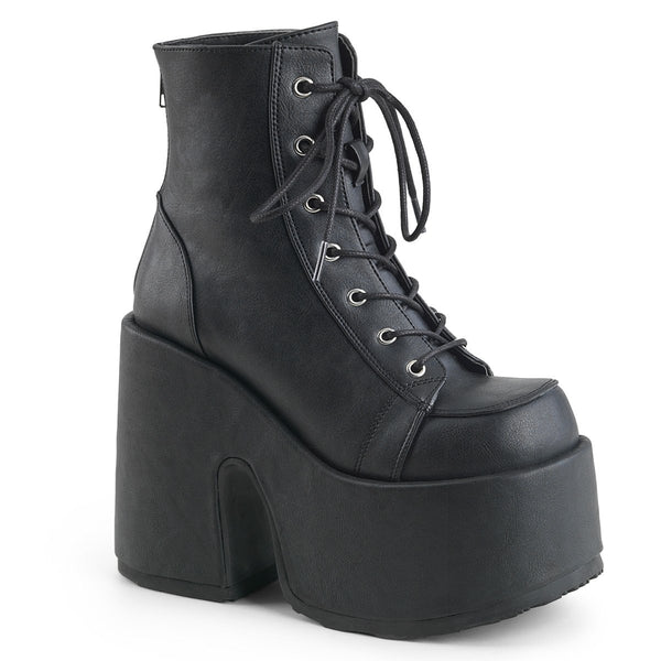 demonia Camel-203 Black Vegan Leather