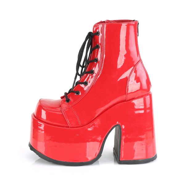 Demonia Camel-203 Red Patent