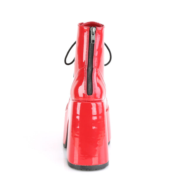 Demonia Camel-203 Red Patent