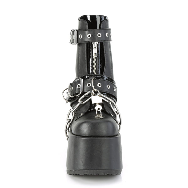 Demonia Camel-205 Black Vegan Leather