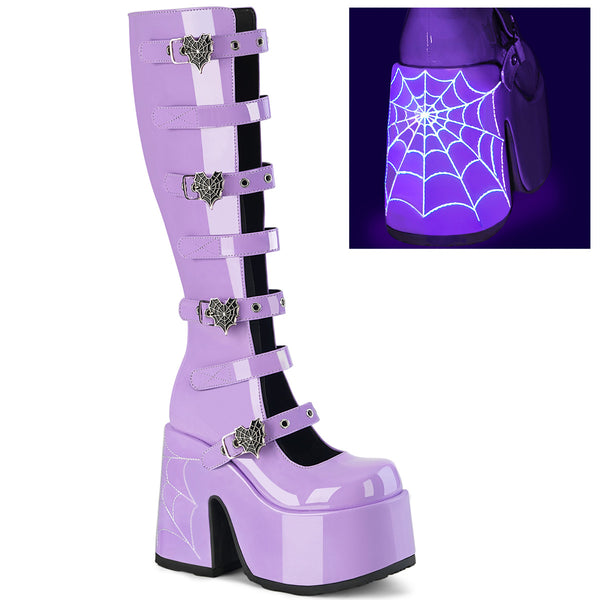 demonia Camel-223 Lavender Patent