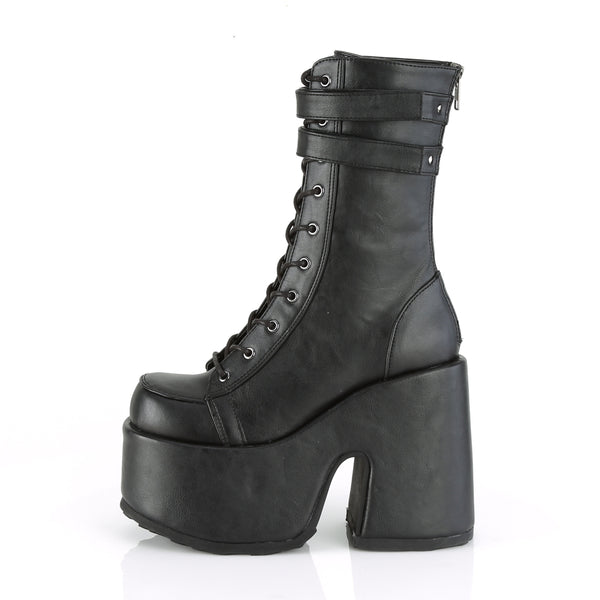 Demonia Camel-250 Black Vegan Leather