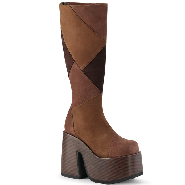 demonia Camel-280 Brown Multi Vegan Suede