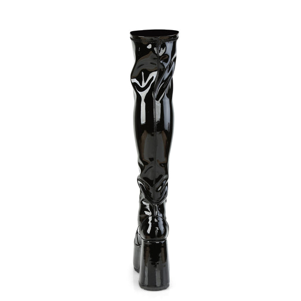 Demonia Camel-300 Black Str Patent