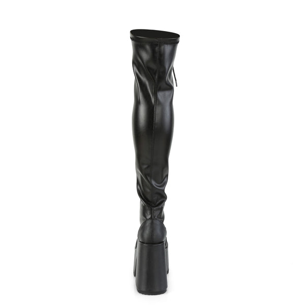 Demonia Camel-300 Black Str Vegan Leather