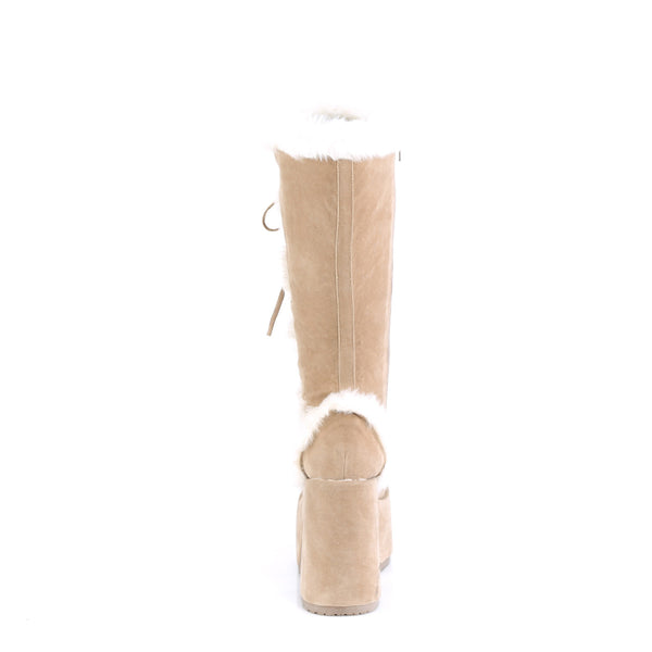Demonia Camel-311 Camel Vegan Suede