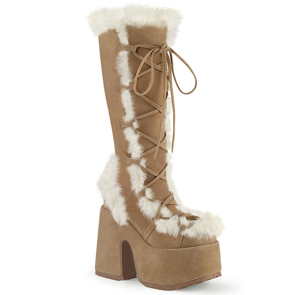 demonia Camel-311 Camel Vegan Suede
