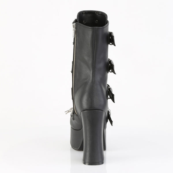 Demonia Charade-118 Black Vegan Leather