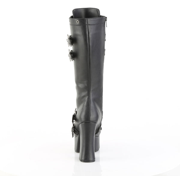 Demonia Charade-230 Black Vegan Leather