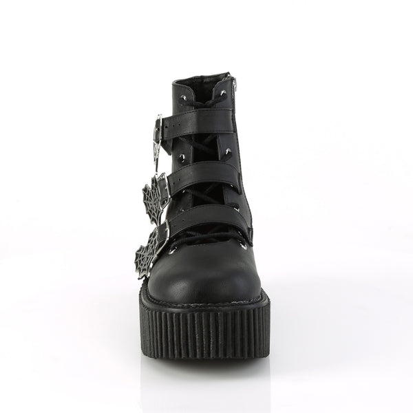 Demonia Creeper-260 Black Vegan Leather