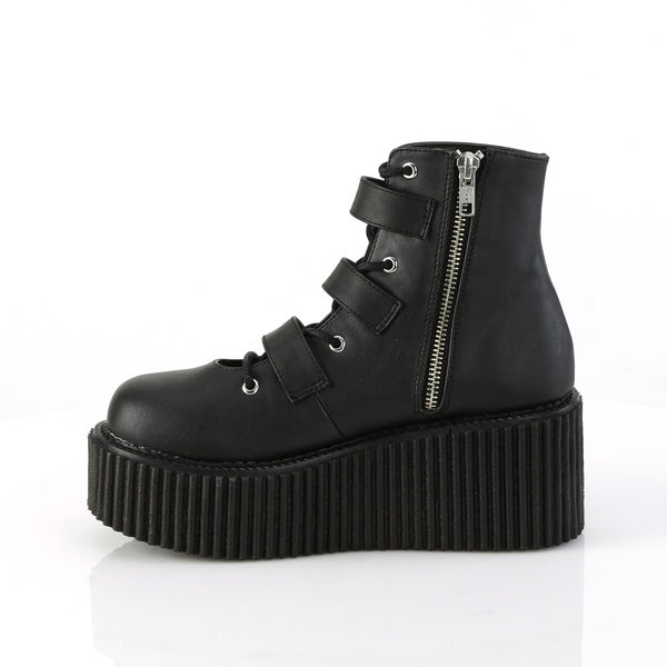 Demonia Creeper-260 Black Vegan Leather