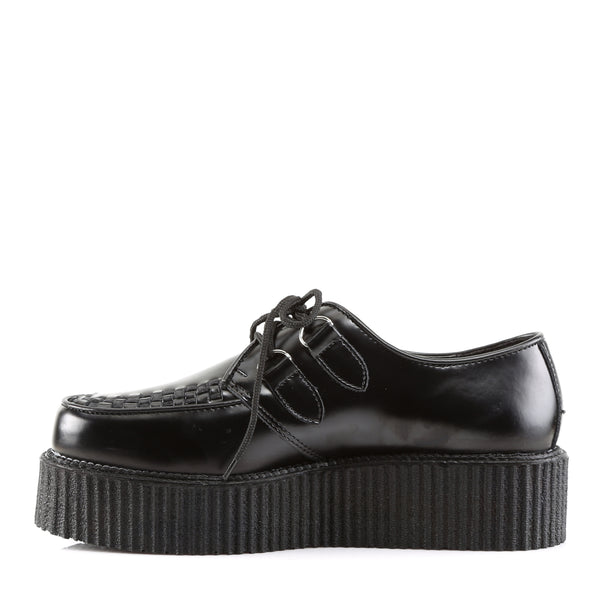 Demonia Creeper-402 Black Leather