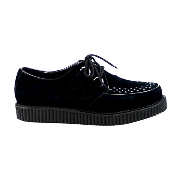 demonia Creeper-602S Black Suede
