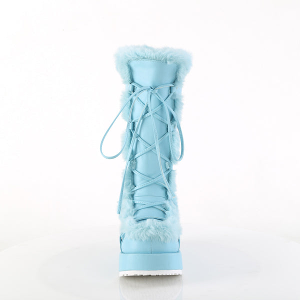 Demonia Cubby-311 Baby Blue Vegan Leather