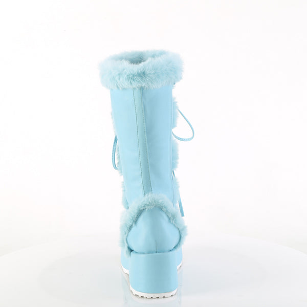 Demonia Cubby-311 Baby Blue Vegan Leather