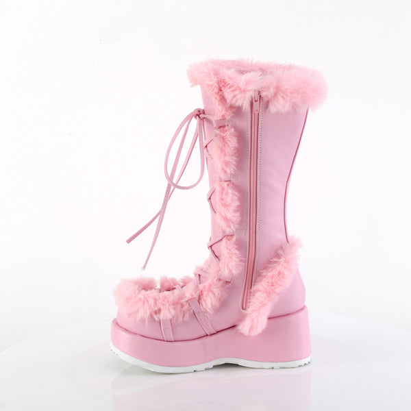 Demonia Cubby-311 Baby Pink Vegan Leather