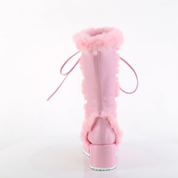 Demonia Cubby-311 Baby Pink Vegan Leather