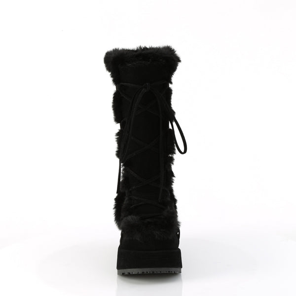 Demonia Cubby-311 Black Vegan Suede