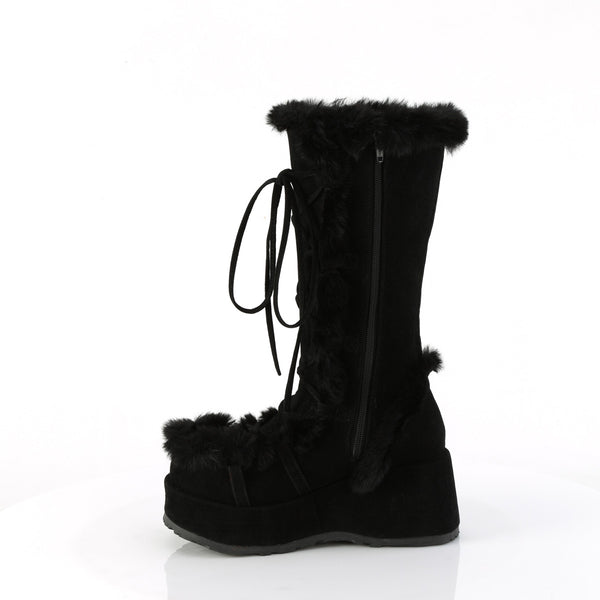 Demonia Cubby-311 Black Vegan Suede