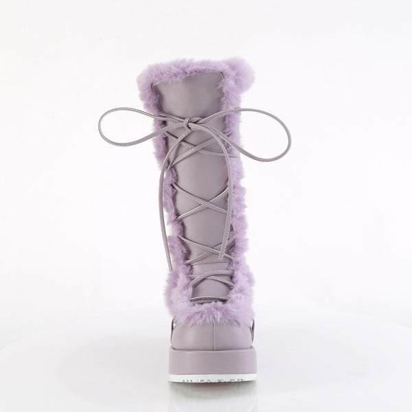 Demonia Cubby-311 Lavender Vegan Leather