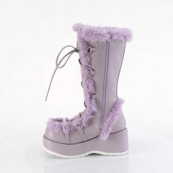 Demonia Cubby-311 Lavender Vegan Leather