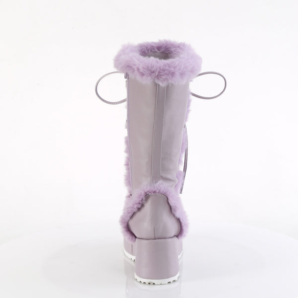 Demonia Cubby-311 Lavender Vegan Leather
