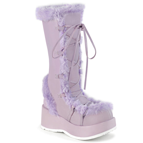demonia Cubby-311 Lavender Vegan Leather