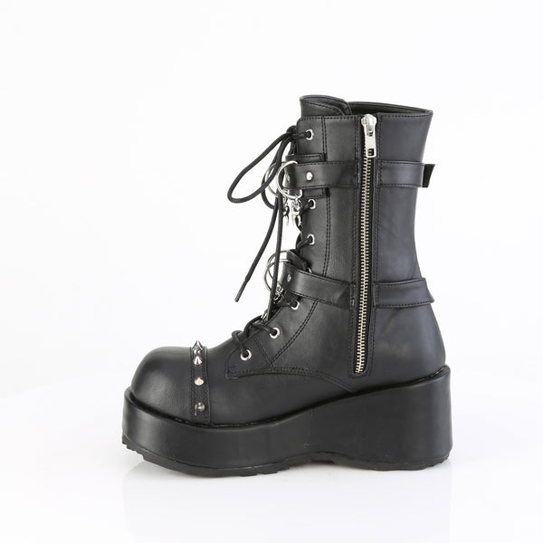 Demonia Cubby-54 Black Vegan Leather