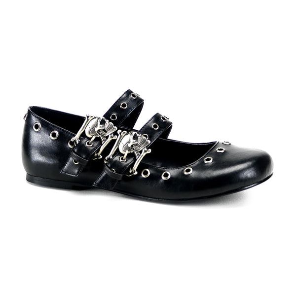 demonia Daisy-03 Black Vegan Leather