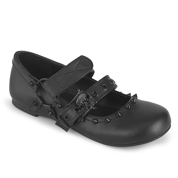 demonia Daisy-08 Black Vegan Leather