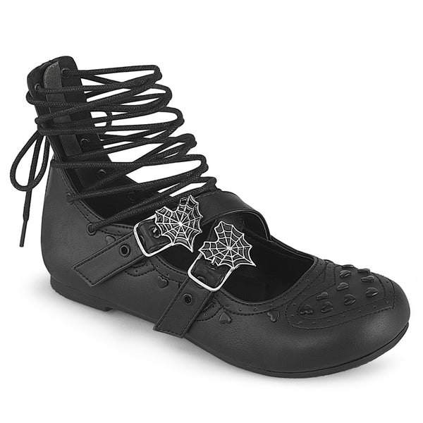 demonia Daisy-11 Black Vegan Leather