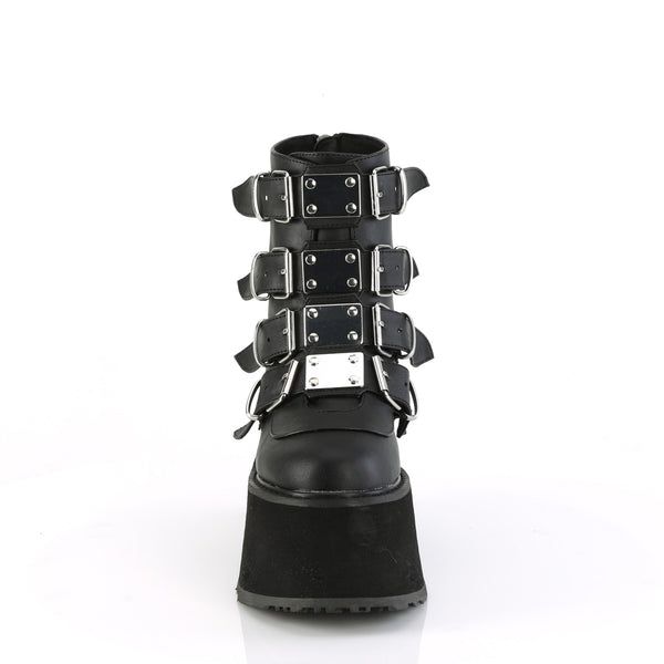 Demonia Damned-105 Black Vegan Leather