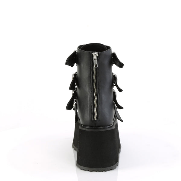 Demonia Damned-105 Black Vegan Leather