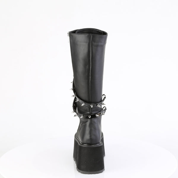 Demonia Damned-220 Black Vegan Leather