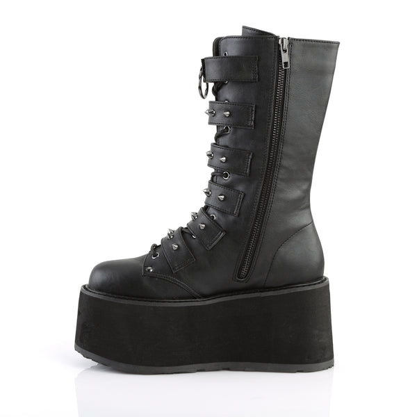 Demonia Damned-225 Black Vegan Leather