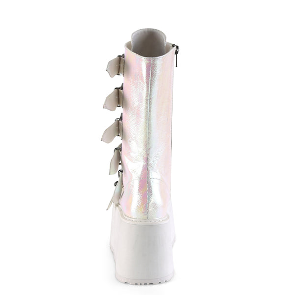 Demonia Damned-225 Pearl Iridescent Vegan Leather