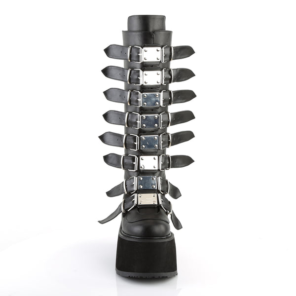 Demonia Damned-318 Black Vegan Leather