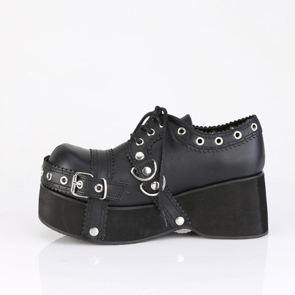 Demonia Dank-28 Black Vegan Leather